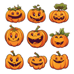 Halloween Pumpkin Set