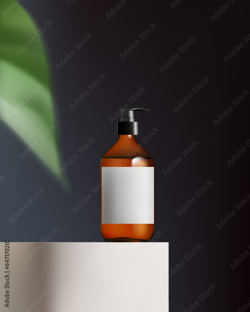 Poster abstract 3d vector minimal scene for mockup product display. cosmetic product background for sale ev