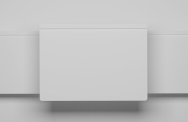 Fototapeta premium Browser 3d illustration with white background 