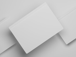 Browser 3d illustration with white background 