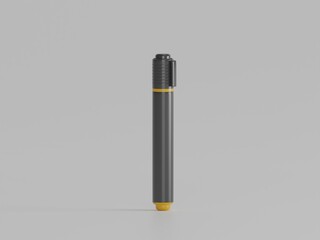 Marker 3d illustration with background 