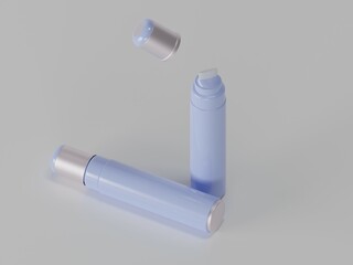 Marker 3d illustration with background 