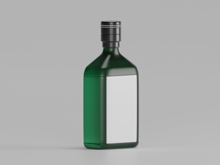Oil bottle 3d illustration with white background 