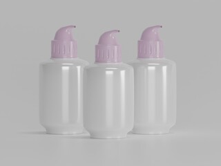 Cosmetic Items 3d illustration 