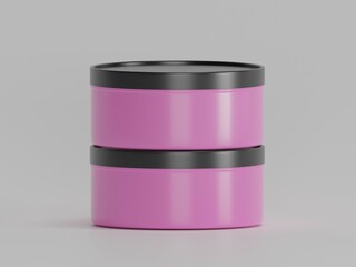 Cosmetic cream box 3d illustration 