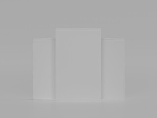 Website presentation 3d illustration with white background   