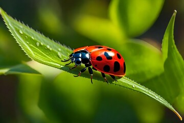 ladybug on a leaf