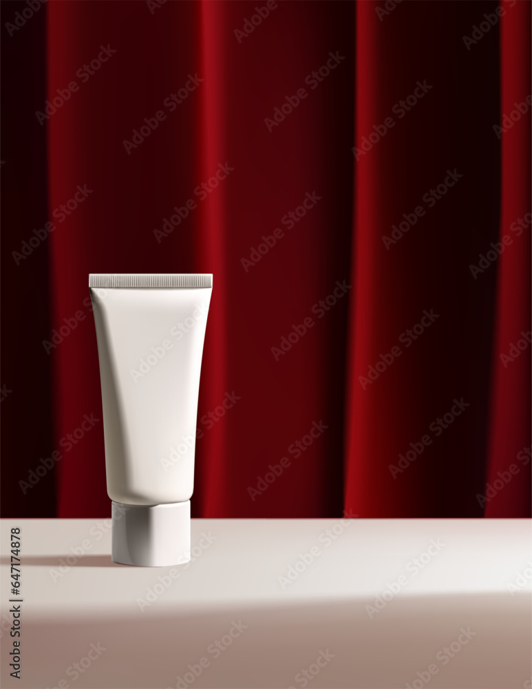 Poster abstract 3d vector minimal scene for mockup product display. cosmetic product background for sale ev