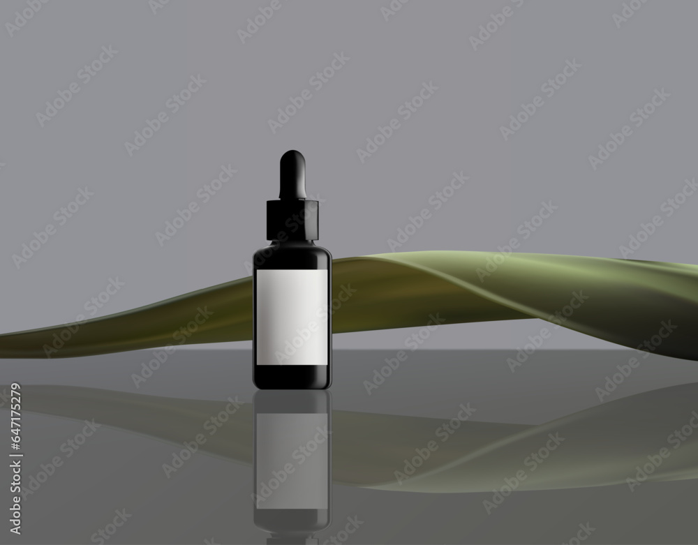 Poster abstract 3d vector minimal scene for mockup product display. cosmetic product background for sale ev