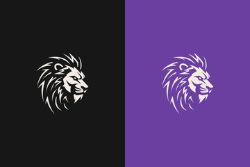 Minimal, Clean, and Modern Lion Head Logo Design