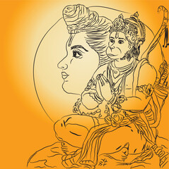 Hanuman is considered the greatest devotee of Lord Rama in Hindu mythology, He is known for his unwavering devotion, immense strength, and boundless love for Lord Rama