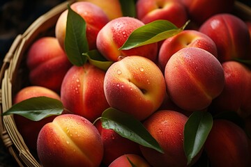 delicious fresh peaches
