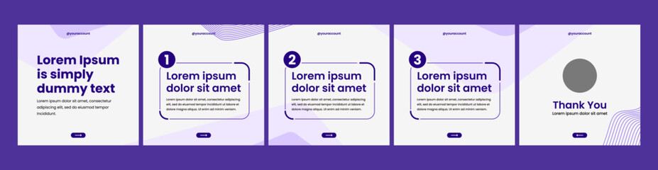 editable carousel template for social media posts © Rozin