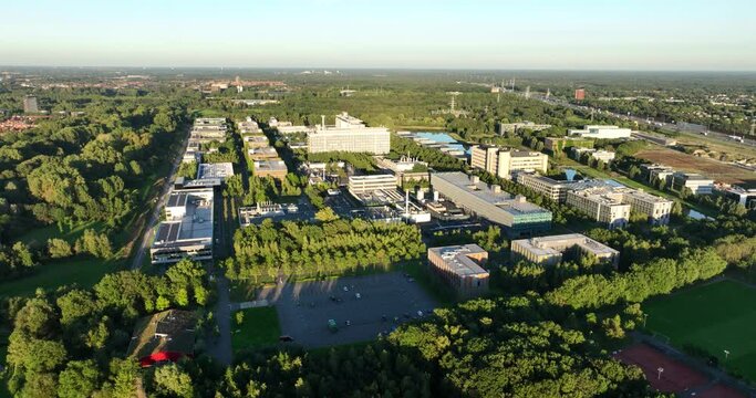 Aerial view of Hig htech campus in Eindhoven, The Netherlands.