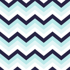 seamless pattern with a blue color palette in vintage colors, zigzag pattern, vector illustration