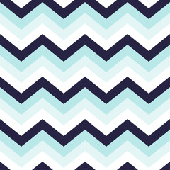 seamless pattern with a blue color palette in vintage colors, zigzag pattern, vector illustration