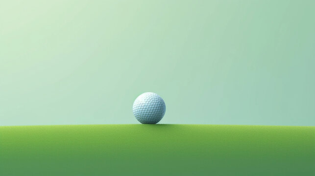 Minimal clean and simply background of golf sport theme 
