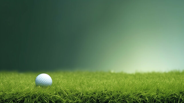 Minimal clean and simply background of golf sport theme 