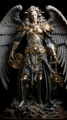 Beautiful Archangel full body. AI Generative