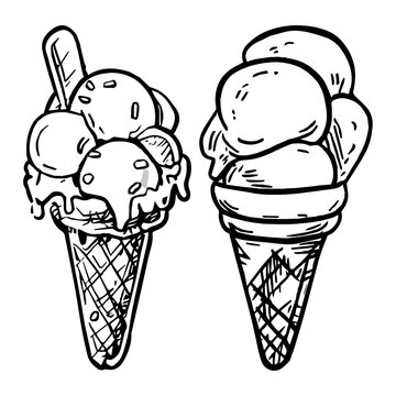 Ice cream picture, It's a illustration used in general use. 