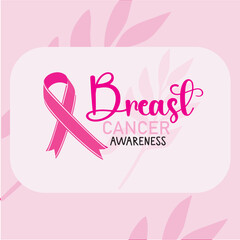 Realistic pink ribbon, breast cancer awareness symbol, vector illustration
