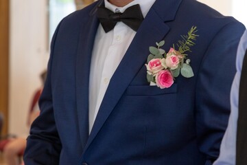 costume fleur mariage