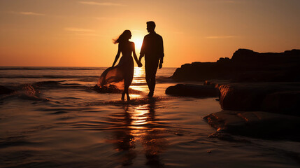 Seaside Serenity: Couple's Romantic Getaway