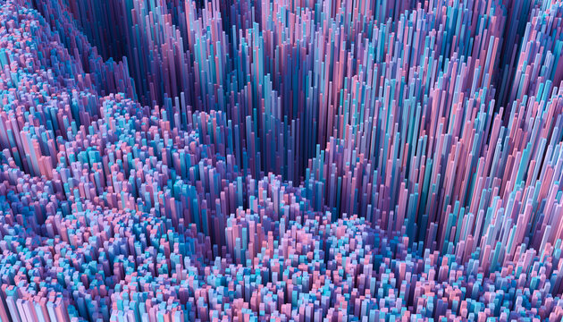 Abstract background of multicolored pixels