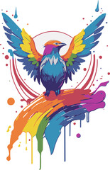 Obraz premium birds in the sky full color