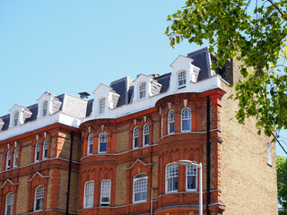 Obraz premium Elegant redbrick historic housing in London