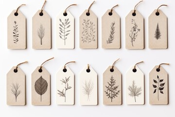 Rustic gift Tags for Small Business Christmas Holiday Theme