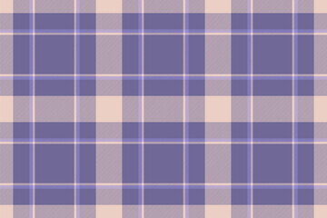Vector fabric pattern of check background texture with a seamless textile tartan plaid.