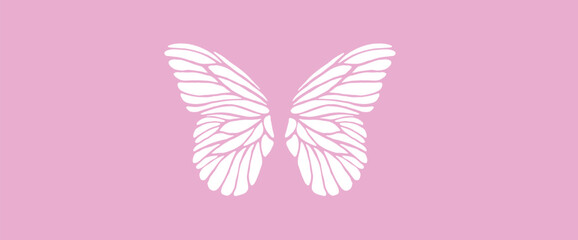 butterfly design on pink background suitable for many uses