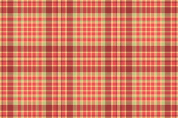 Background seamless texture of plaid vector check with a textile tartan pattern fabric.