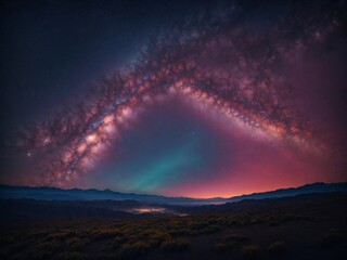 sunrise over the mountains