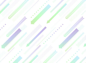 ポップな矢印と斜め線の幾何学柄シームレスなパターン