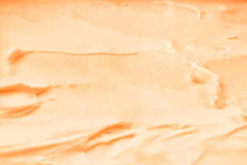Texture of yummy ice cream as background, top view