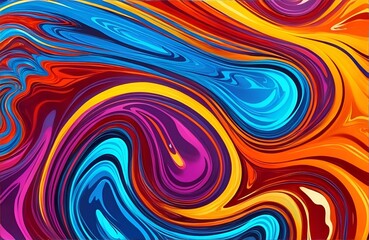 Obraz premium Abstract Colorful Fluid, Highly-textured, High-quality Details Background
