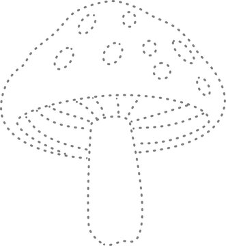 recommend clip art: Tracing mushroom 