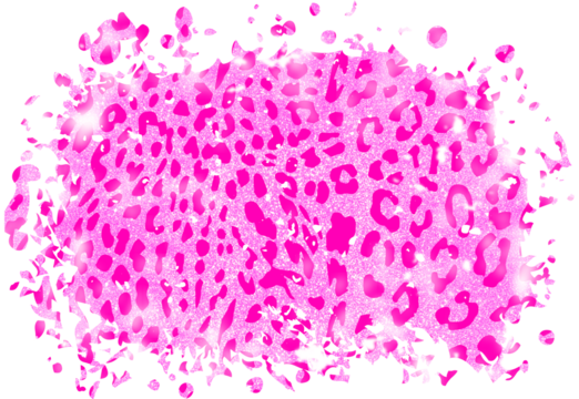 Pink Gold Leopard Print Distressed Background.