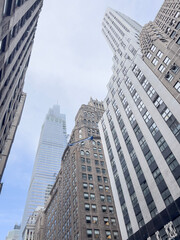 Fototapeta na wymiar city skyscrapers in New York, USA, America
