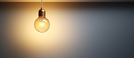 Circular ceiling light bulb - Powered by Adobe