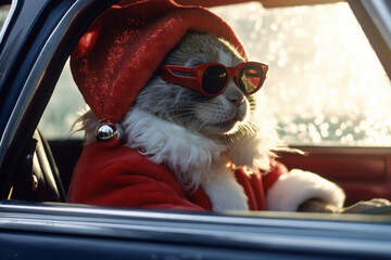 Cute Easter Bunny with Sunglasses, Easter special, Christmas day, Generated by AI