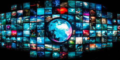 Media Globe Comprising a Vast Collection of Different Elements, A Global Communication Vision