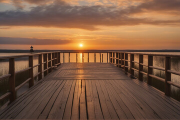 sunset view at the jetty