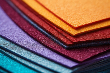 Intricate Patterns and Multicolored Textures Unveiled in a Vibrant Kaleidoscope of Microscopic Detail on Artistic Sandpaper