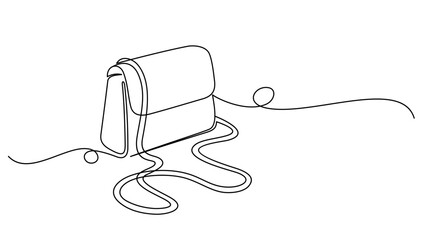 Obraz premium handbags and bags line art style. illustration vector eps 10