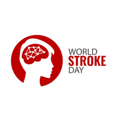 Vector Illustration of World Stroke Day.
