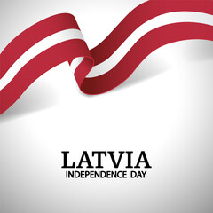 Vector Illustration of Independence Day of Latvia. 
