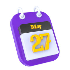 Calendar icon 3d render